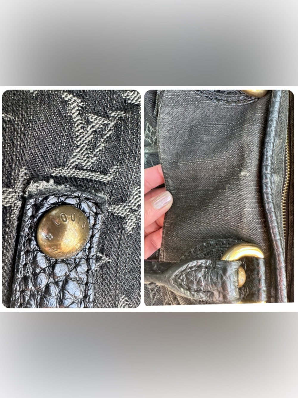 🖤Louis Vuitton Monogram Neo Cabby in Black Denim - Picture 14 of 16